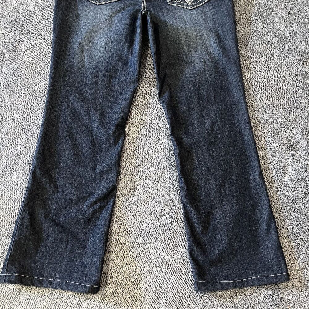 EARL WOMENS JEANS Sz 10 Bootcut Flare Stretch Denim Jeans Bling Rhinestone - Picture 8 of 10